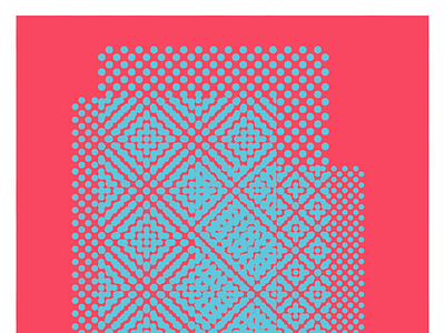 Coral Mambo - Random square #34 abstract branding business card coral mambo dariomonet design dots experiment gradient illustration illustrator moirè photoshop vector