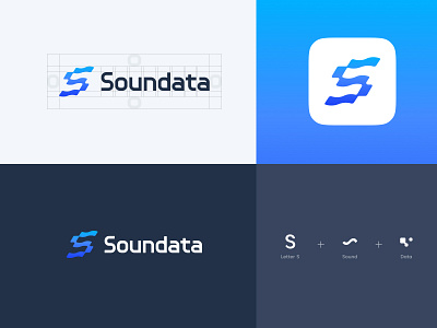 Soundata logo design icon logo logo design