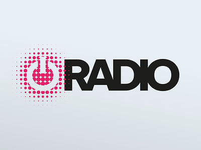 IO Radio Logo branding design flat logo logodesign