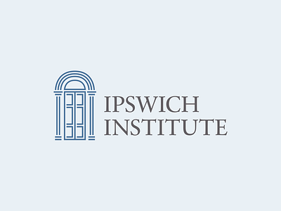 Ipswich Institute Logo branding flat logo logodesign