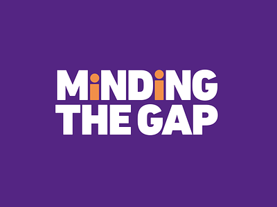 Minding The Gap Logo Design branding design flat logo logodesign typography