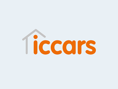 Iccars Logo branding design flat logo logodesign