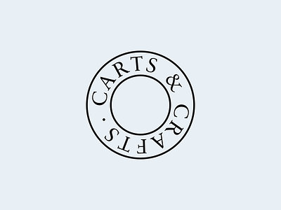 Carts & Crafts Logo branding design flat logo logodesign