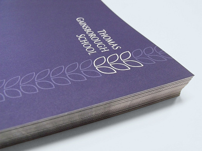 Thomas Gainsborough School Brochure Cover branding design logo logodesign prospectus