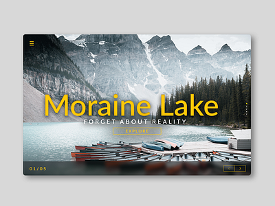 Landing Page Shot/ Moraine Lake