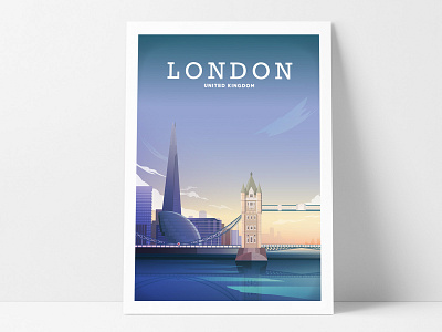 London Travel Poster illustraion illustration london poster travel vector