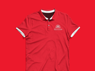 an example of applying a logo on a shirt branding design illustration