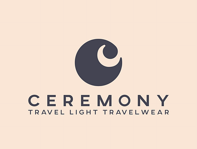 ceremony navy branding logo