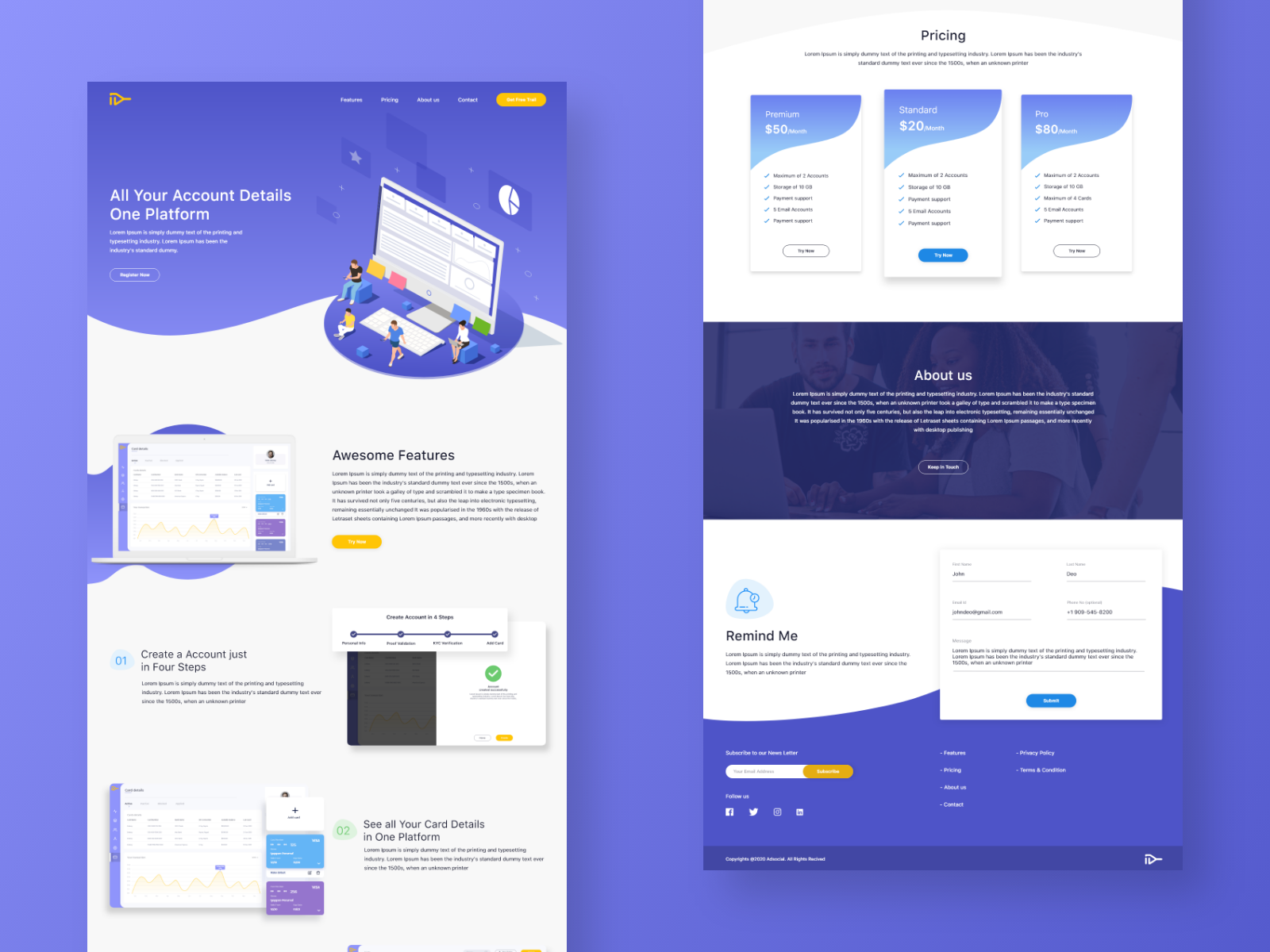 Bank Product Website by Idy_dezign on Dribbble