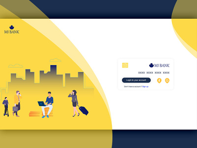 Card_login_screen account app bank branding design icons idydezign illustraion illustrator ios login logo mobileappdesign payment sign in signup ui ux web website