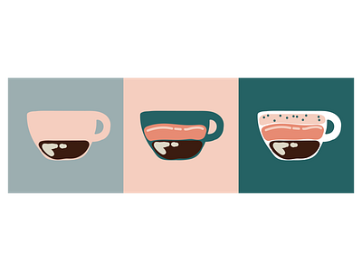 Mug and Coffee Illustration coffee fun colors infographic latte mug