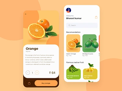 Native food app animation art branding card caricature ecommerce ecommerce app food fruit illustration mobile mobile app mobile app design mobile application mobile card mobile ui motion ui