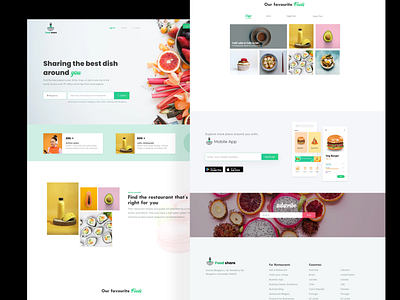 Food Review Website by Bharani kumar for Fibonalabs on Dribbble