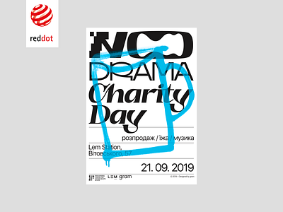 No Drama Charity Day branding graphic design logo typography vector