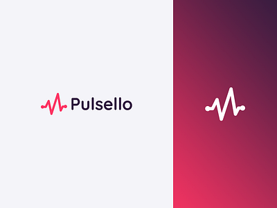 Pulsello - Website health branding logo logotype technology website