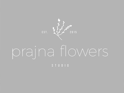 Flower Design Studio Logo floral design floral logo flower logo flower shop flower studio minimal logo sans serif logo typography logo
