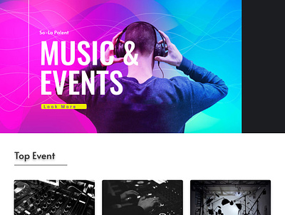 Music World design hero design studio landing page portfolio ui ux website wordpress