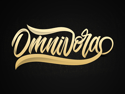Omnivora branding brush calligraphy calligraphy graffiti hand lettering handwriting handwritten lettering logo logotype script type typeface typography