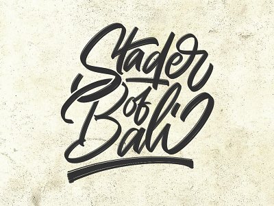 Stader of Bali branding brush calligraphy calligraphy design font graffiti hand lettering illustration lettering logo logotype script type typeface typography