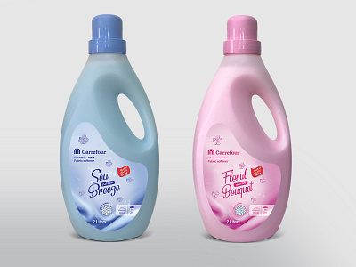 Carrefour Fabric Softener Packaging branding print product