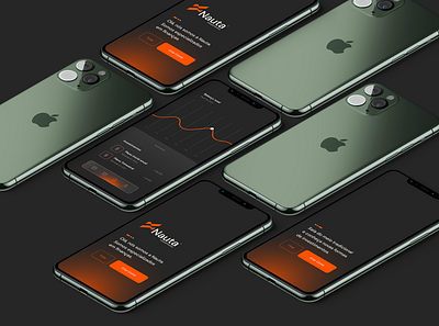 Screens for Nauta Investimentos app (XP) branding design figma ui