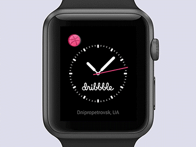 Dribbble app for Apple Watch animation chapps debuts dribbble app framer framerjs gif interactive prototype ui design watch