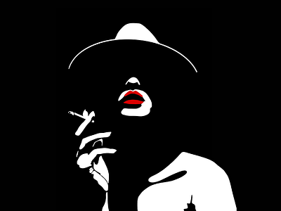 Lipstick and a smoke