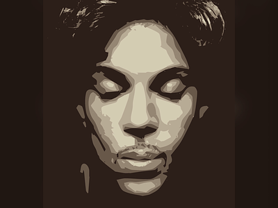 Prince celebrity illustration illustrator portrait prince sepia vector