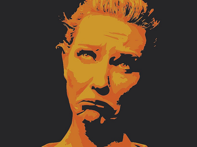 Sad Cate actor cate blanchette emotion illustration limited palette portrait sad vector