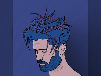 Sad man is sad, but he’s got great hair