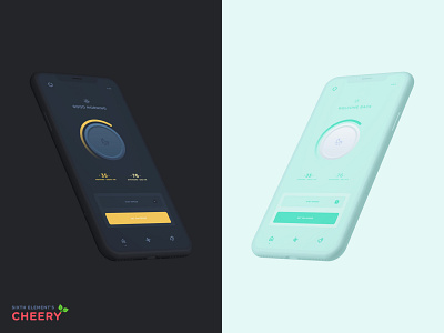 Air Purifier App (+ Brand New Design Language) app design icon identity illustration illustrator minimal ui ux vector