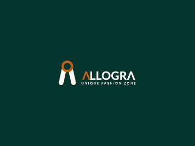 Allogra fashion logo goldenratio green