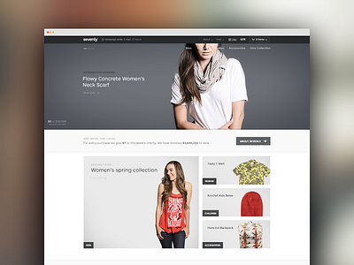 Sevenly.org e commerce web web design