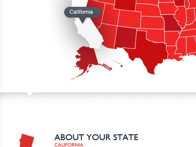 Map politics red website white