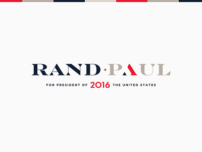 Rand Paul 2016 blue political president presidential campaign rand paul red white