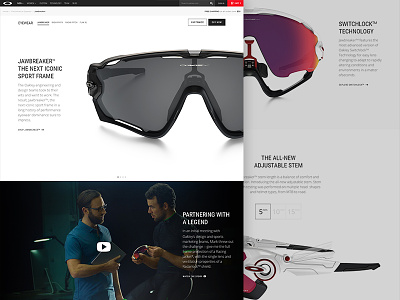 Jawbreaker design oakley sunglasses web design