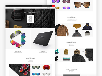 Oakley Holiday 2015 design oakley photoshoot sunglasses web design