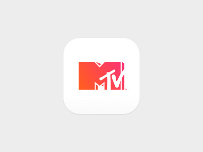 MTV app app icon mtv music product design video