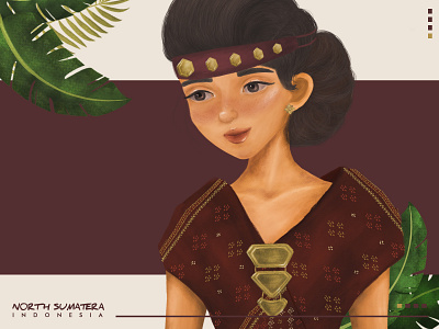 North Sumatera Indonesia charachter design character digitalpainting drawing ethnic illustration art layout