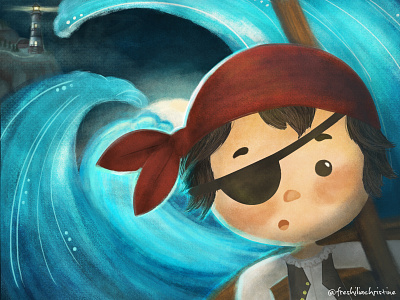 Little Pirates children book illustration childrenbook childrenillustration illustrzione kidlit kidlitart kids book pirates wacom intuos