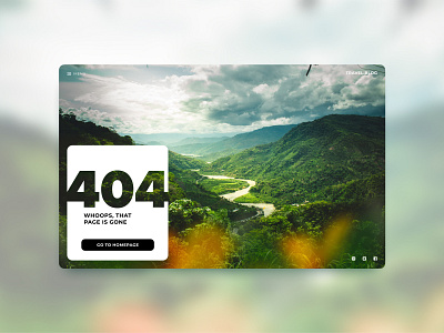 404 page — DailyUI #008 404 daily ui dailyui design desktop figma landscape ui unsplash