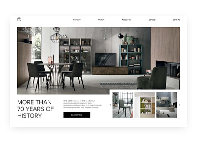 Furniture factory landing page