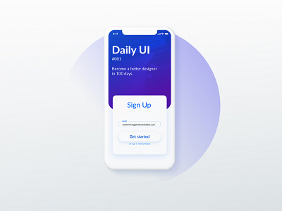 Sign Up — Daily UI #001