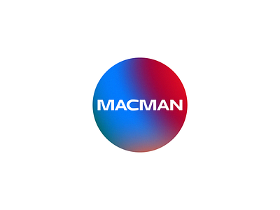 Macman gradient graphic design logo logotype mark symbol