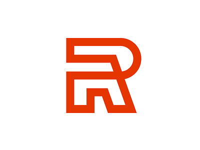 R&A graphic design letter logo logotype mark symbol