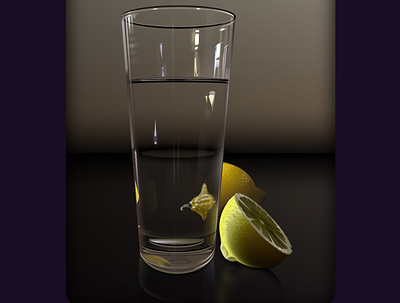 Pure CSS Still Life - Water and Lemons coding css css art cssart html photorealism photorealistic pure css purecss