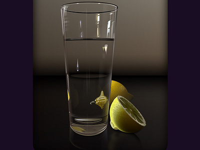 Pure CSS Still Life - Water and Lemons