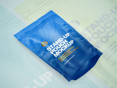 Stand-Up Pouches Mockups PSD 3d design logo mock up mockup mockupdesign pack package smartobject visualization