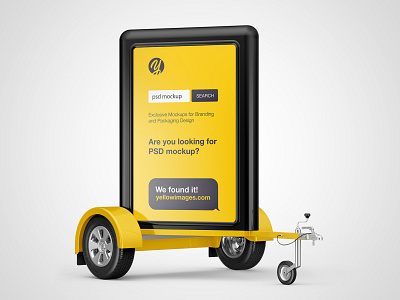 Mobile Adverstising Board Mockup PSD