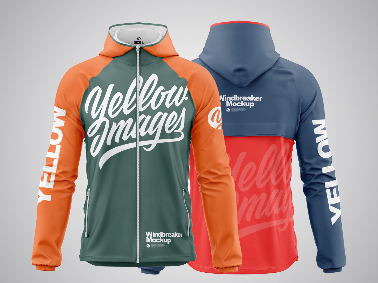 Men's Windbreaker Jacket Mockups PSD by AG Mockups on Dribbble